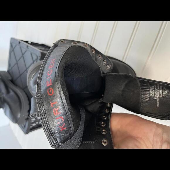 Little Kids Designer Kurt Geiger London Combat Boot Size 12 - Picture 5 of 8
